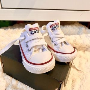 Baby white Converse